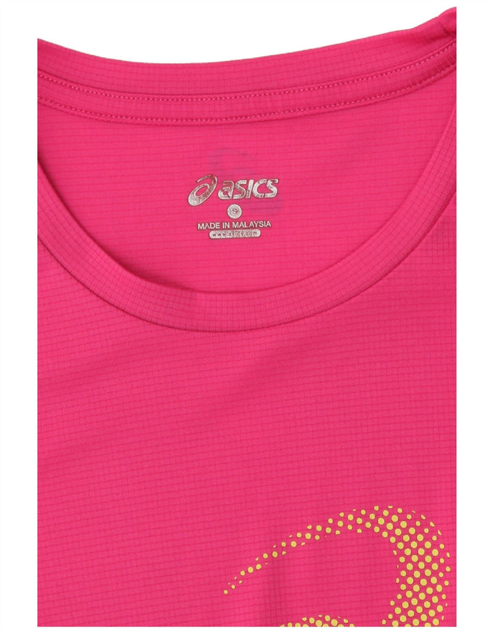 Γυναικείο γραφικό μπλουζάκι Asics Top UK 10 Small Pink