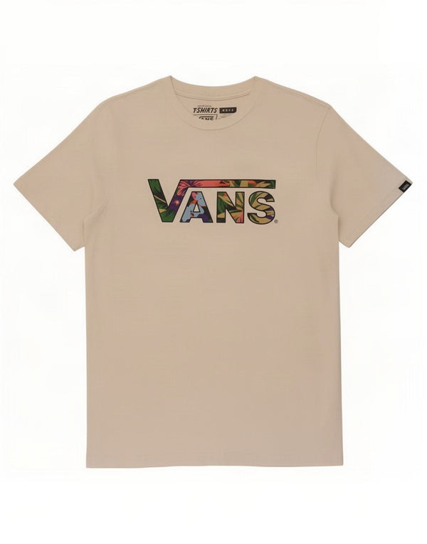 Vans Boys Graphic T-Shirt Top 12-13 ετών μεγάλο λευκό βαμβακερό