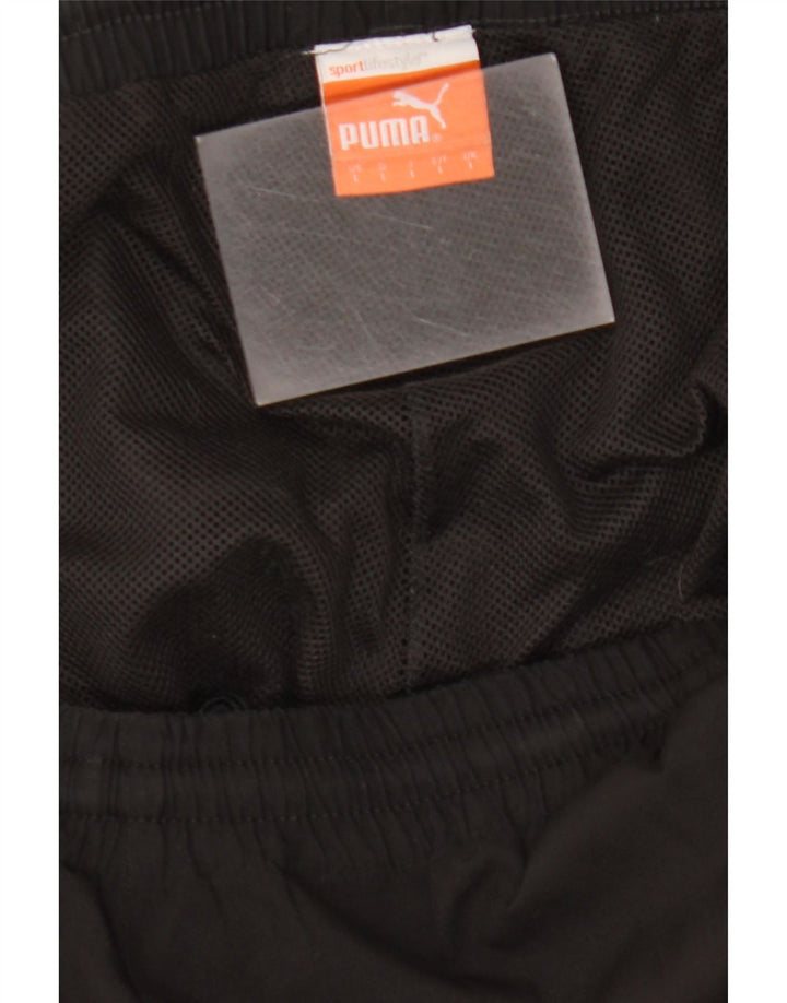 PUMA Mens Tracksuit Trousers Large  Black Colourblock