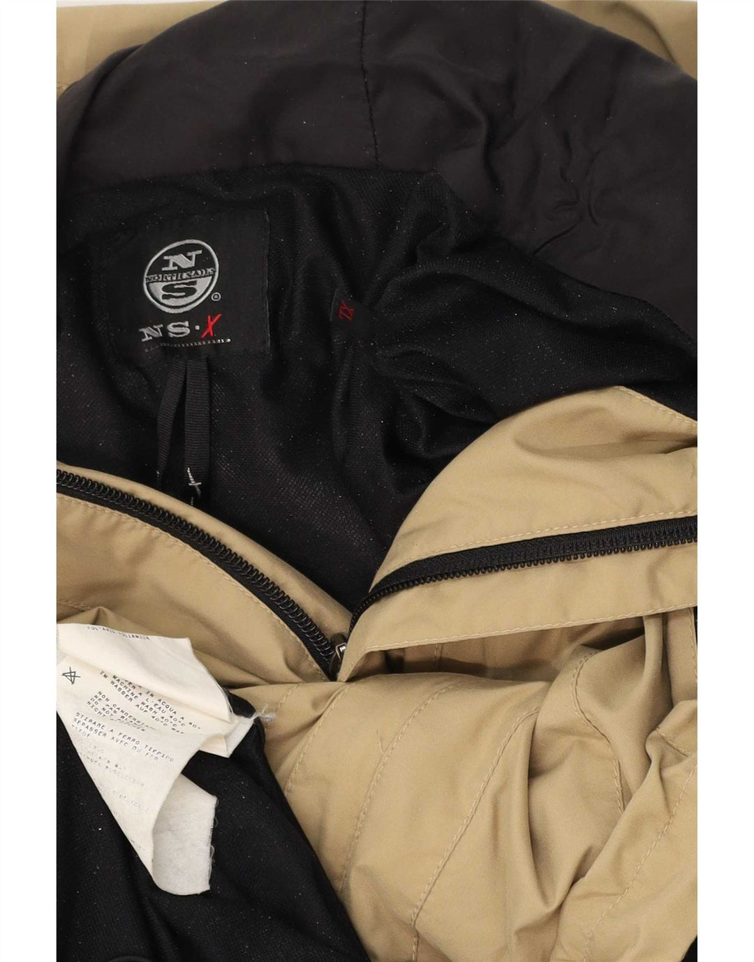 Ανδρικό μπουφάν βροχής με κουκούλα North Sails UK 42 XL Beige Polyamide