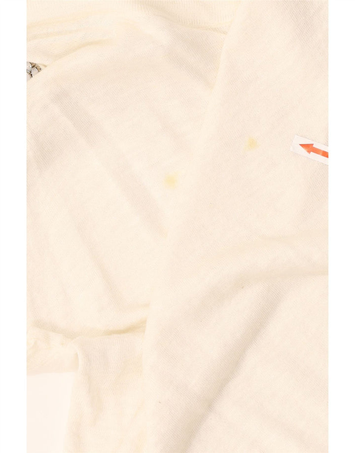 Patrizia Pepe Γυναικείο Oversized Off Shoulder Top US 2 XS White Flax