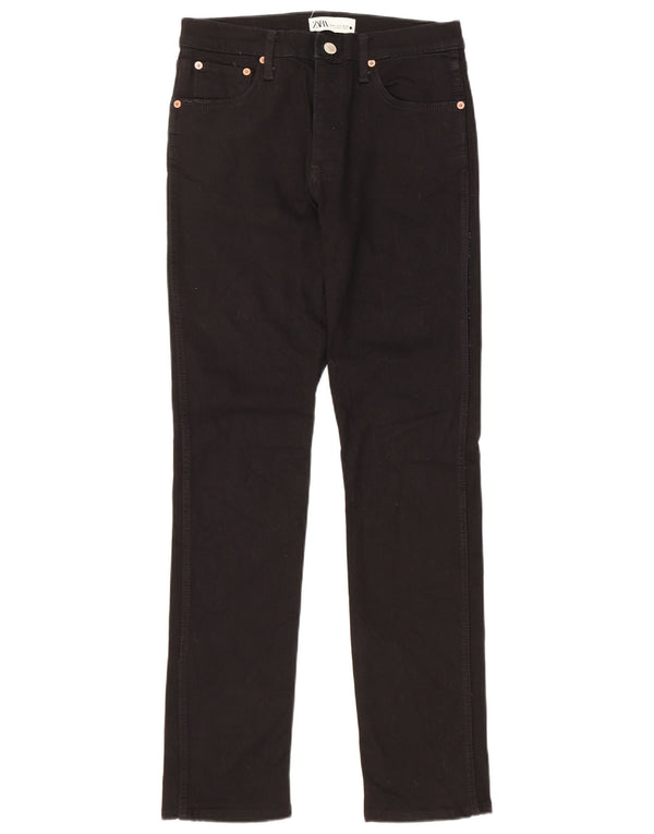 Zara Γυναικείο Slim Jeans EU 40 Medium W30 L32 Μαύρο βαμβακερό