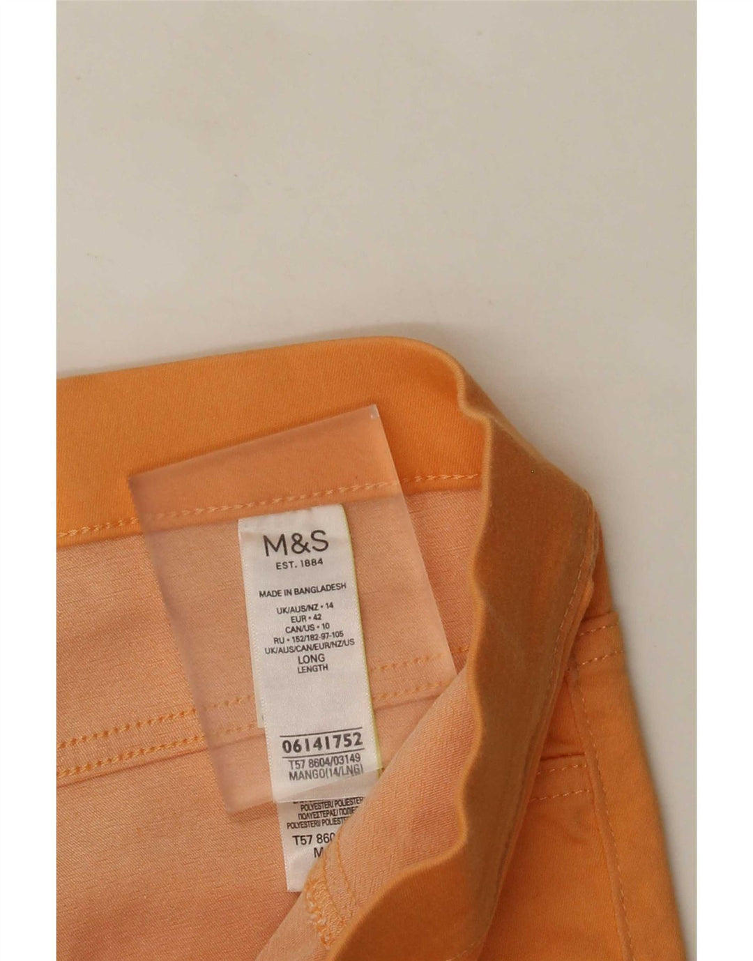 Marks & Spencer Γυναικεία Κολάν UK 14 Μεγάλο Κίτρινο Βαμβακερό