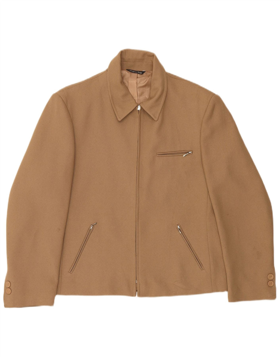 VINTAGE Γυναικείο Σακάκι Μπλέιζερ IT 48 XL Καφέ Πολυεστέρας