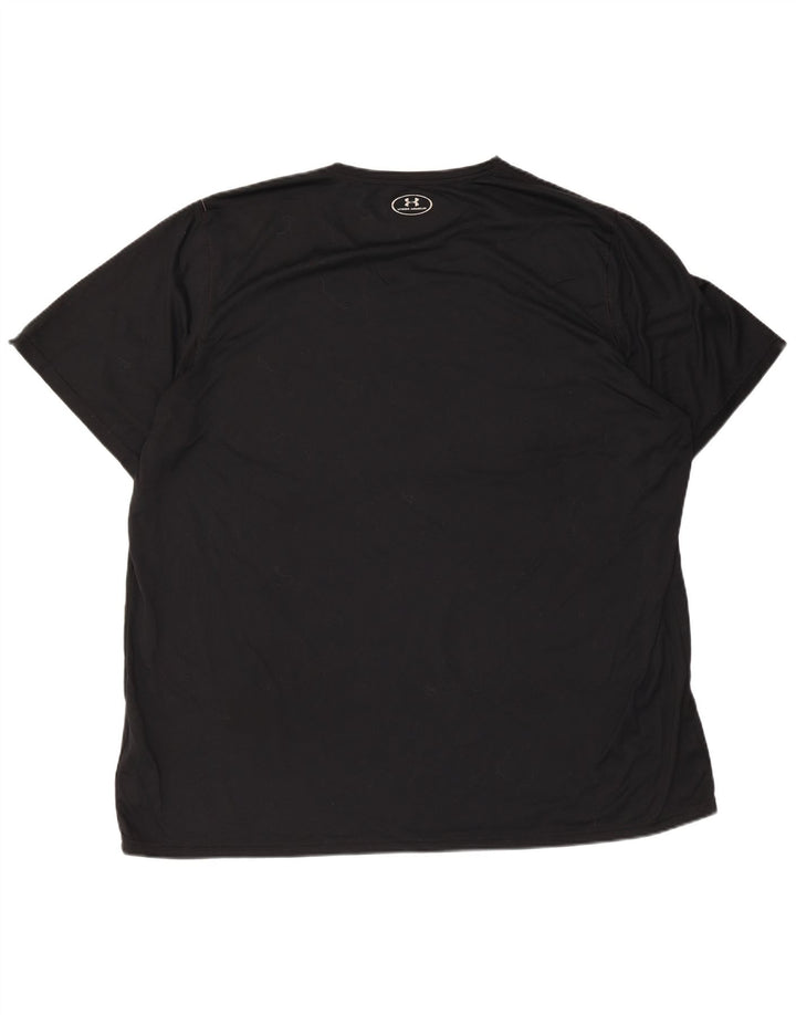 Ανδρικό μπλουζάκι UNDER Armour Heat Gear Graphic Top 3XL μαύρο πολυεστέρα