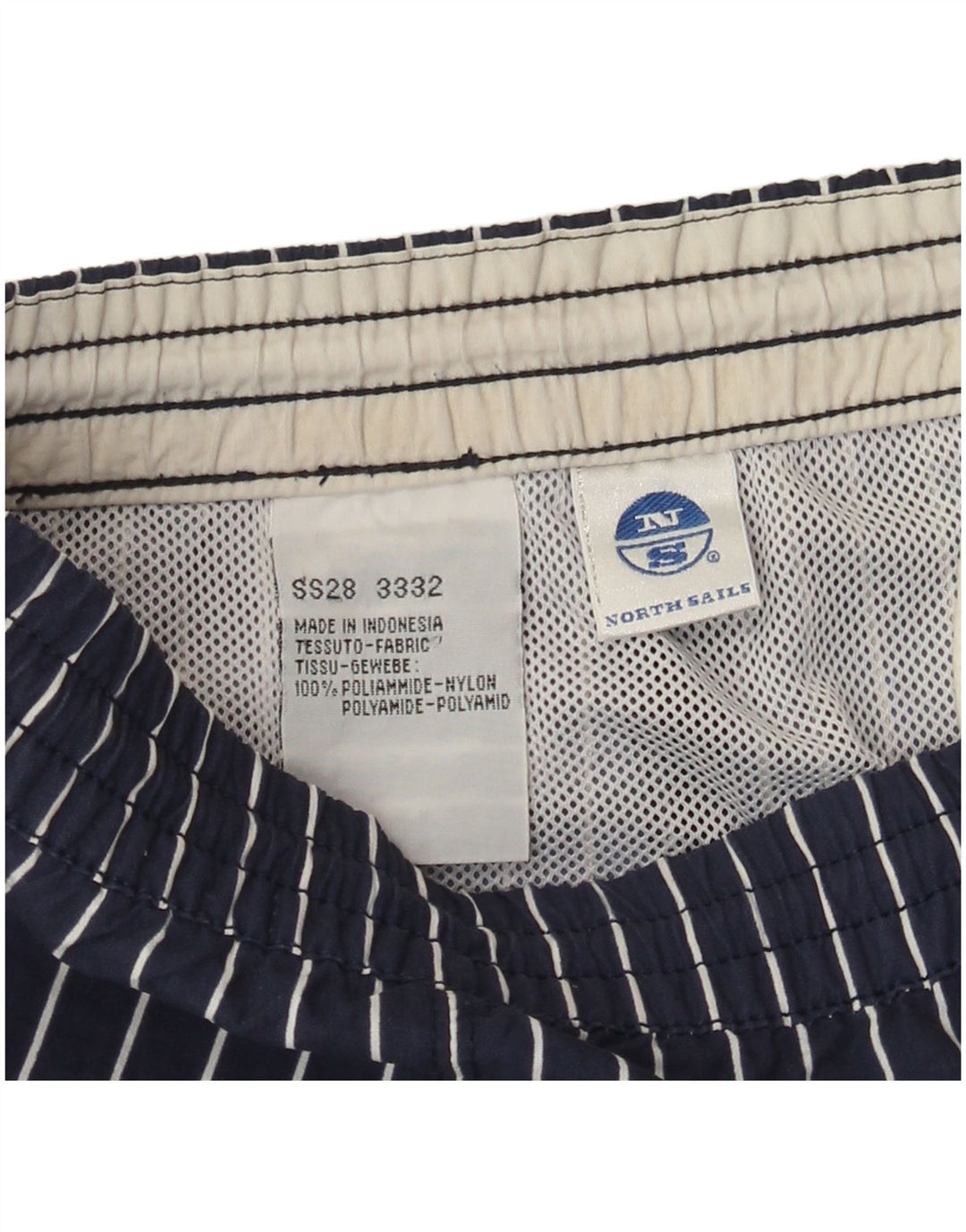 Ανδρικό σορτς κολύμβησης North Sails Μεγάλο Navy Blue Pinstripe Polyamide