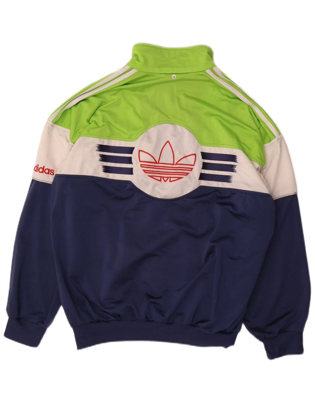 Ανδρική φόρμα ADIDAS Top Jacket UK 42/44 Large Navy Blue Colorblock