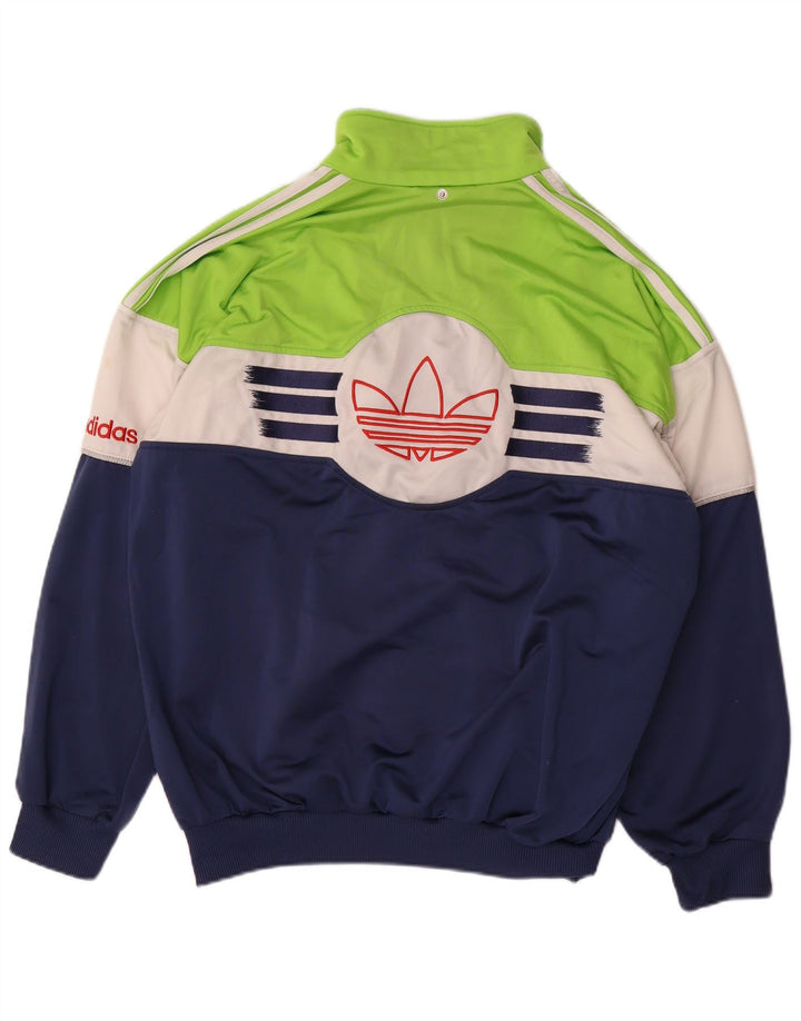 Ανδρική φόρμα ADIDAS Top Jacket UK 42/44 Large Navy Blue Colorblock