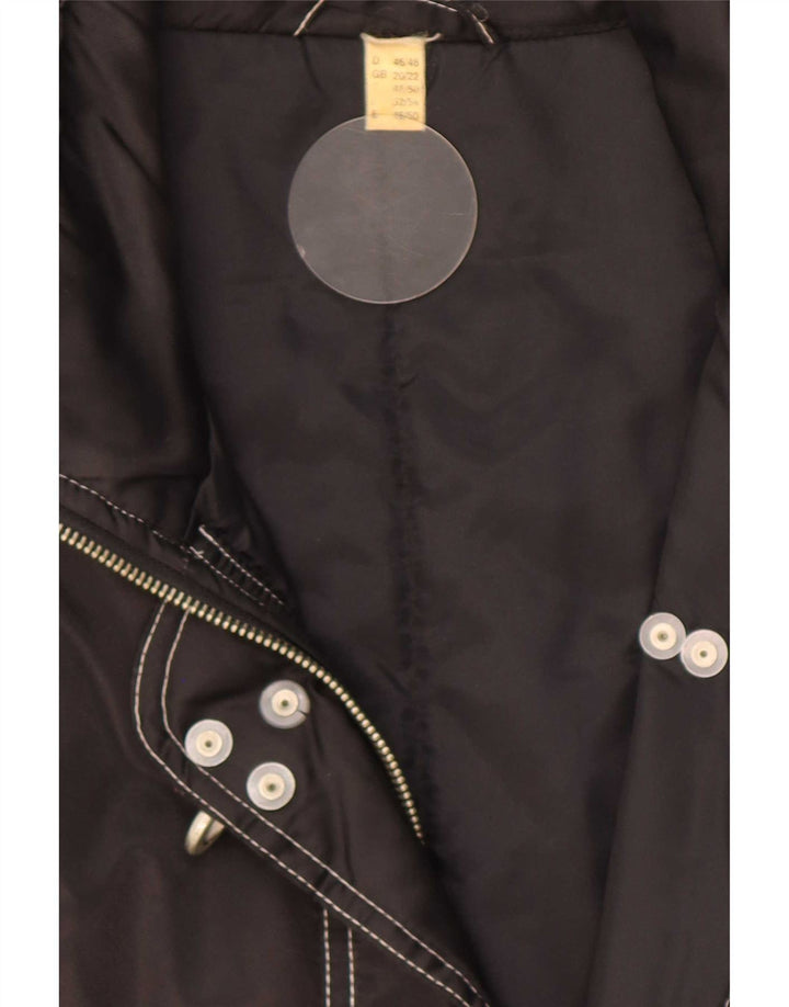 Vintage γυναικεία υπερμεγέθη Utility Gilet UK 20/22 XL Μαύρο Πολυαμίδιο