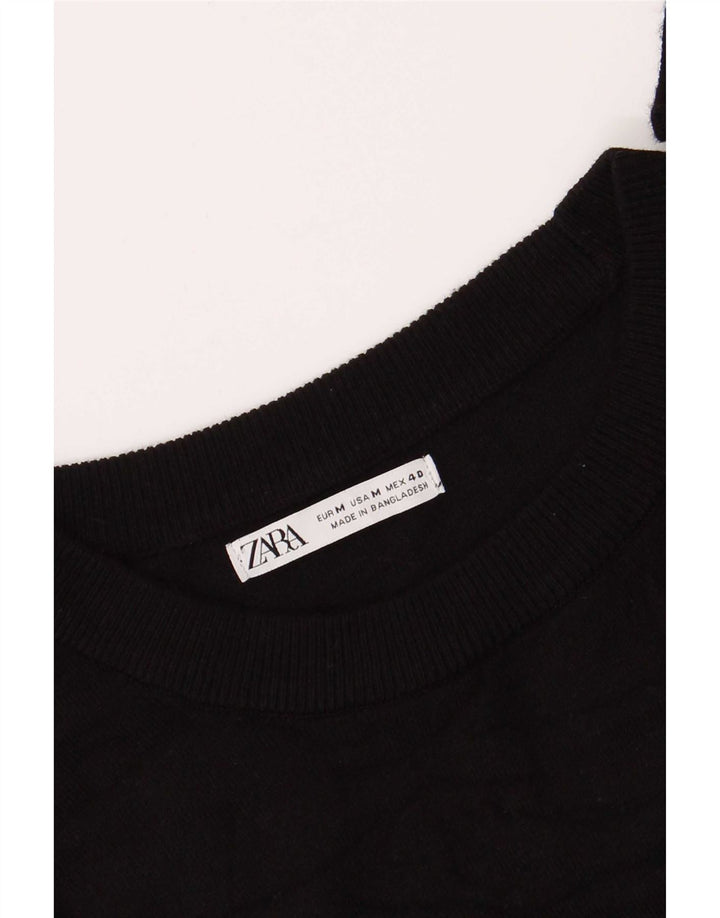 Ανδρικό πουλόβερ Zara Boat Neck Jumper Μεσαίο Μαύρο