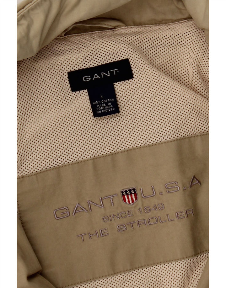 Ανδρικό GANT Hooded Utility Jacket UK 40 Large Beige Βαμβακερό