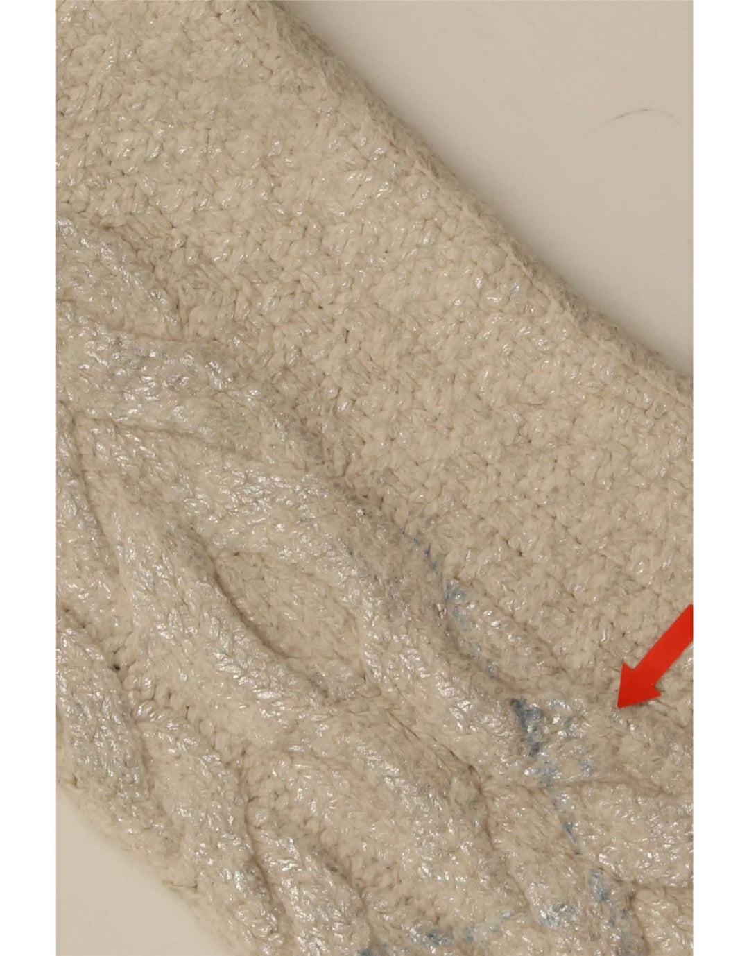 Zara Γυναικείο πουλόβερ με λαιμόκοψη Crop Crop UK 14 Medium Beige