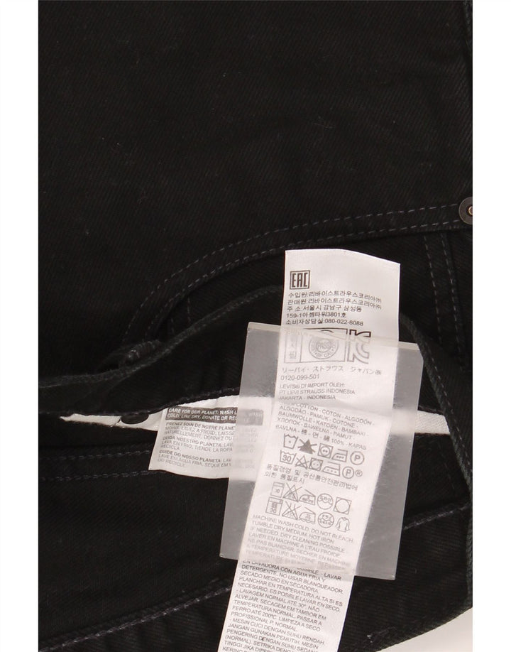 Ανδρικό τζιν Levi's Bootcut W34 L30 μαύρο βαμβακερό