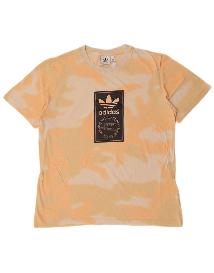 Ανδρικό γραφικό T-shirt Adidas Top Medium Orange Tie Dye Cotton