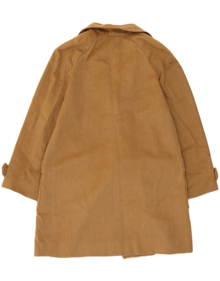 Vintage γυναικείο παλτό με διπλό στήθος UK 14 Medium Beige
