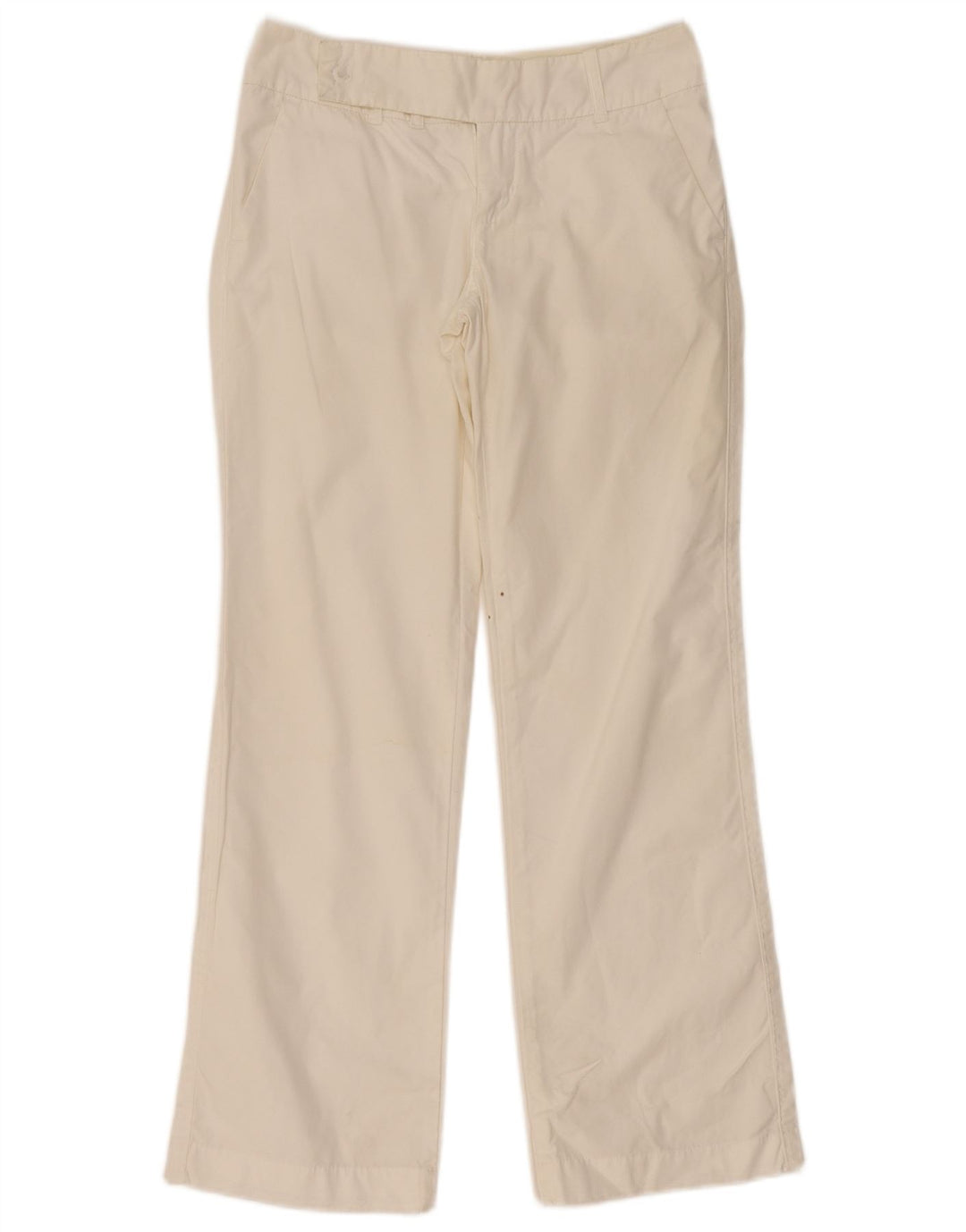 Gas Γυναικείο ίσιο παντελόνι Chino W26 L30 Off White