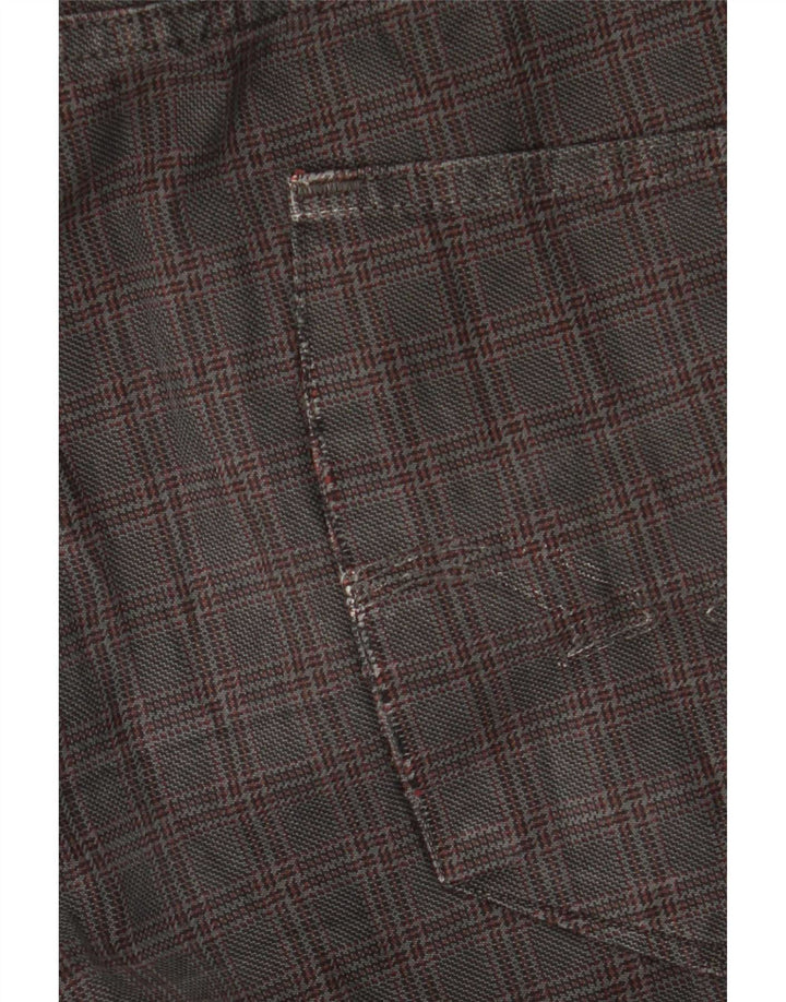 Ανδρικό ίσιο casual παντελόνι Trussardi W36 L32 Grey Check