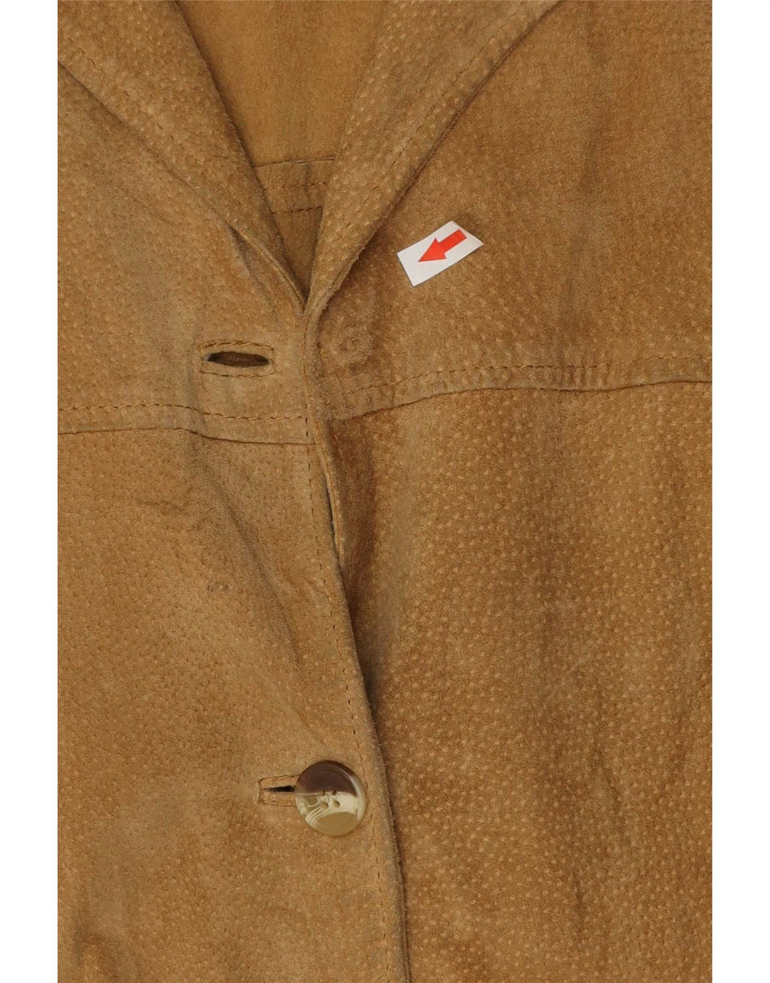 Vintage γυναικείο σουέτ πανωφόρι IT 44 Medium Beige Leather