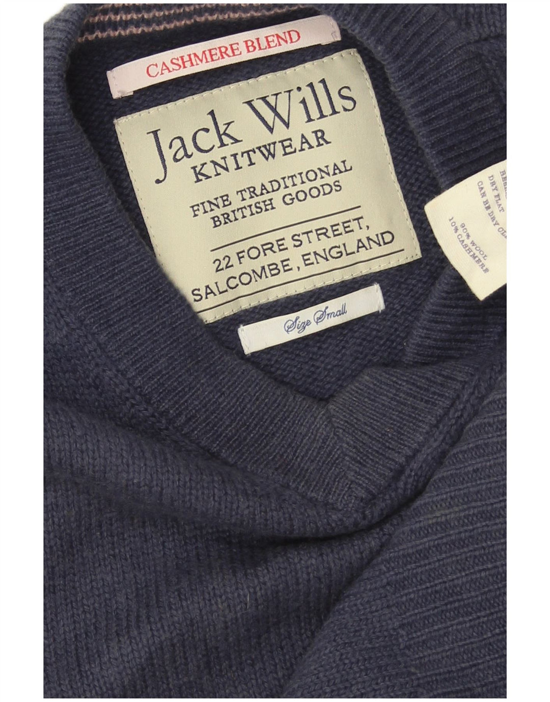 JACK WILLS Ανδρικό γιλέκο Tank Top Small Navy Blue Wool