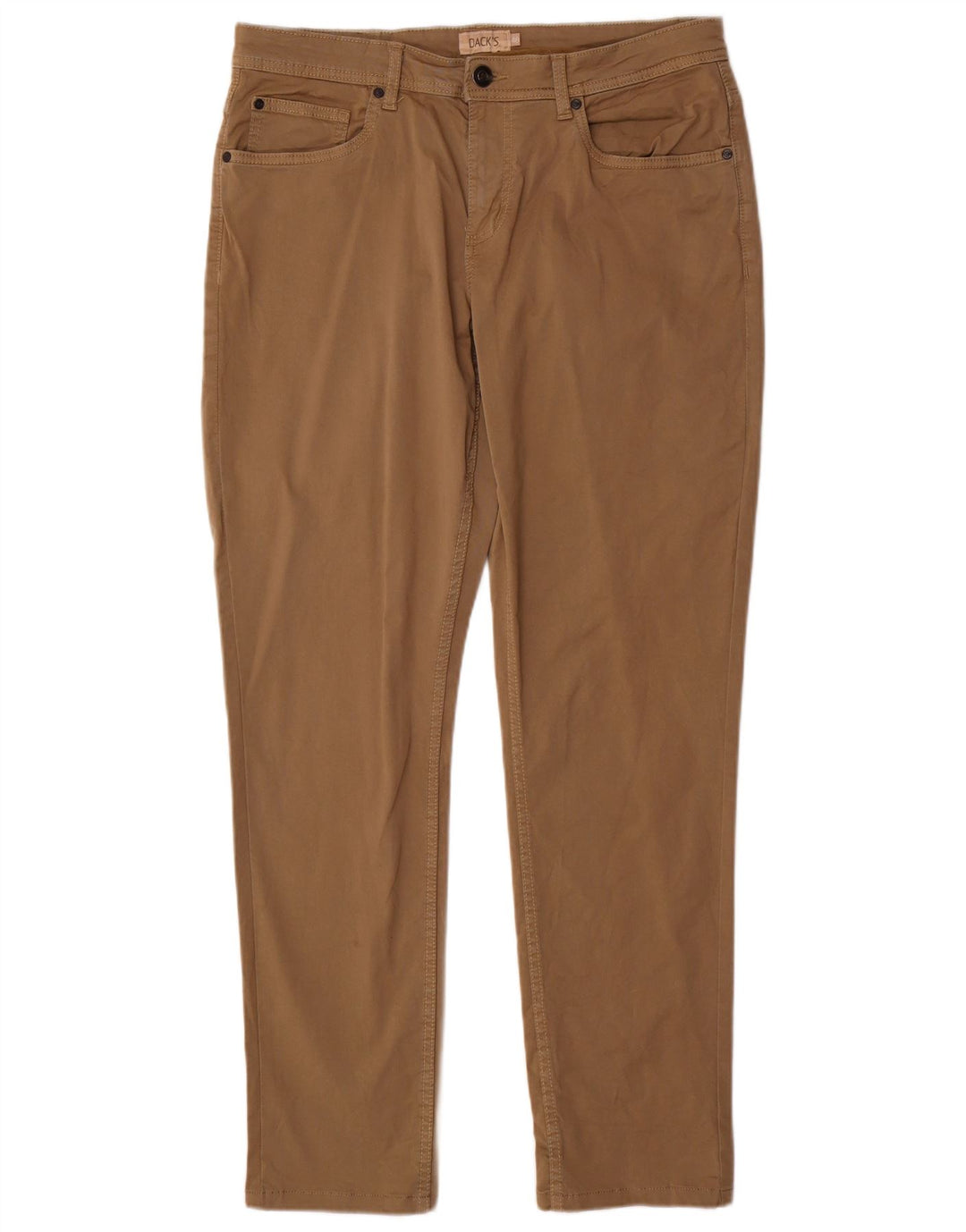 Ανδρικό παντελόνι Dack's Slim Casual IT 48 Medium W34 L31 Καφέ βαμβακερό