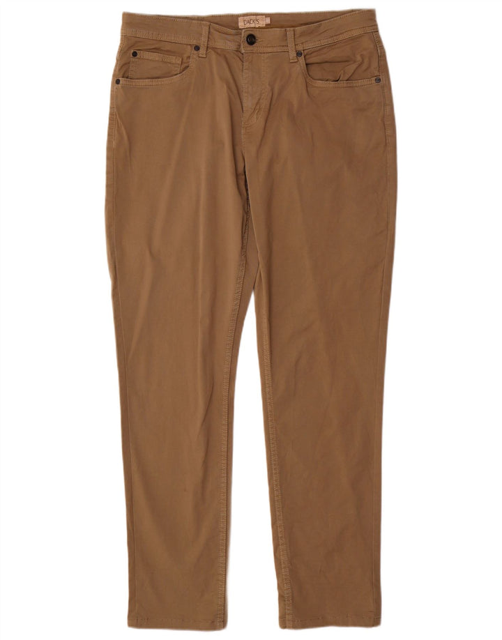 Ανδρικό παντελόνι Dack's Slim Casual IT 48 Medium W34 L31 Καφέ βαμβακερό