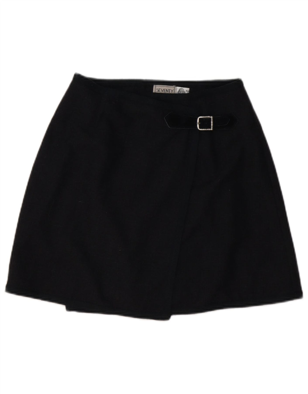 Seventy Γυναικεία Wrap Φούστα IT 42 Medium W26 Navy Blue Wool