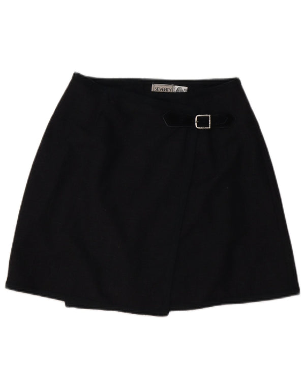 Seventy Γυναικεία Wrap Φούστα IT 42 Medium W26 Navy Blue Wool