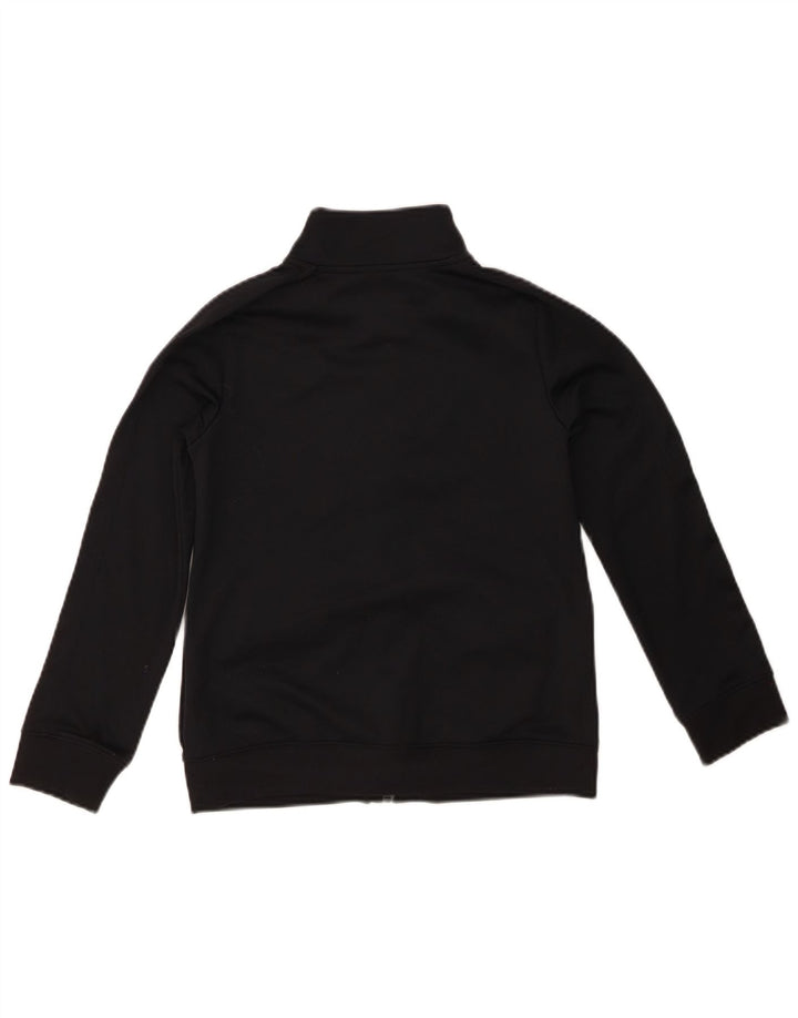 UNDER ARMOUR Boys Tracksuit Top Jacket 9-10 Years Medium Black Polyester