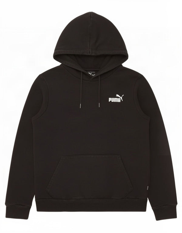 Puma Γυναικείο Hoodie Jumper UK 16 Large μαύρο βαμβακερό