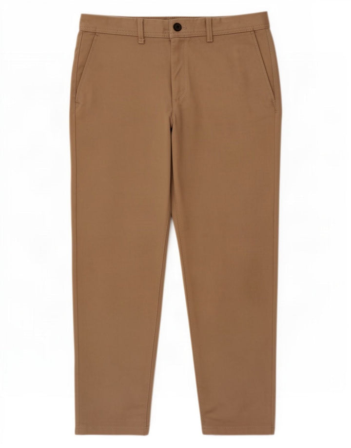 Zara Ανδρικό Slim παντελόνι Chino EU 42 Large W32 L28 Beige Polyester