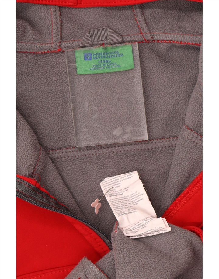 MOUNTAIN WAREHOUSE Αγόρια με κουκούλα αντιανεμικό μπουφάν 12-13 ετών κόκκινο