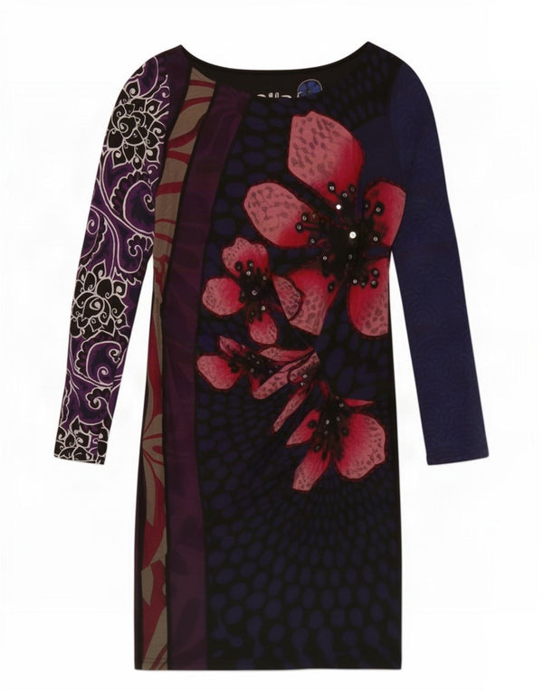 Γυναικείο φόρεμα με θήκη Desigual Abstract Pattern UK 12 Medium πολύχρωμο