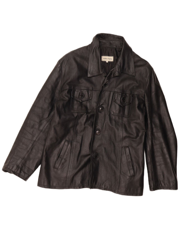 Terranova Γυναικείο Δερμάτινο Μπουφάν UK 20 2XL Μαύρο