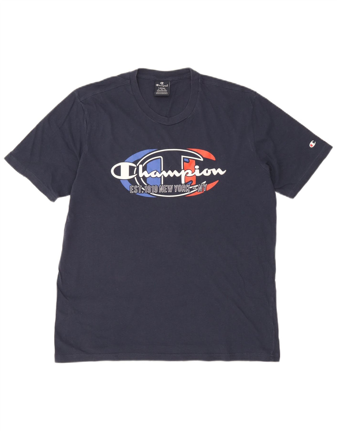 Ανδρικό T-Shirt Champion Graphic Top Large Navy Blue