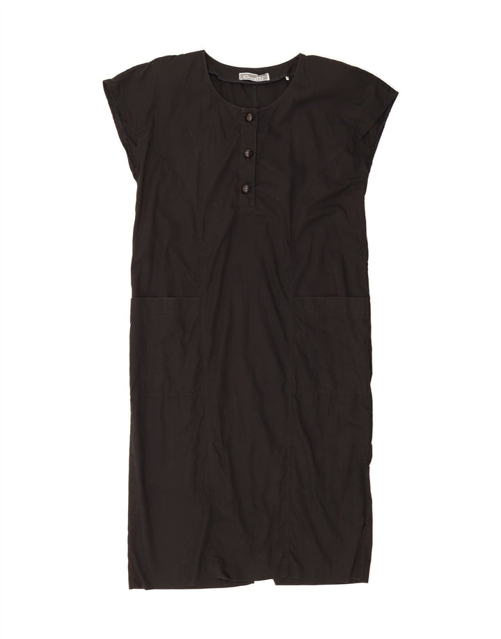 ORSETTO Womens Sheath Dress IT 44 Medium Black Cotton Vintage Orsetto and Second-Hand Orsetto from Messina Hembry 