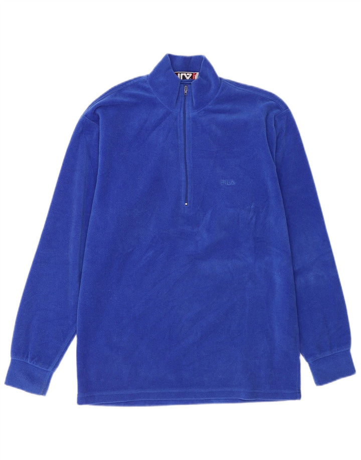 Fila Ανδρικό φερμουάρ Fleece Jumper IT 46 Small Blue