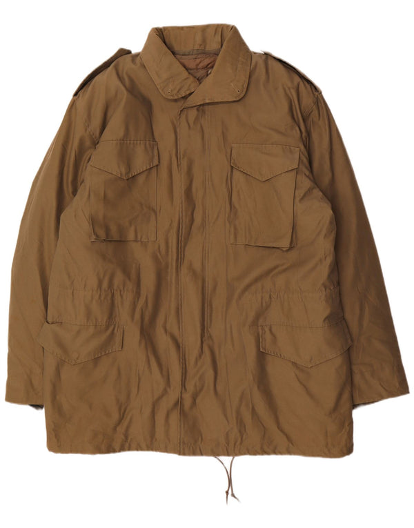 Vintage Ανδρικό Military Jacket UK 46 3XL Khaki Polyester