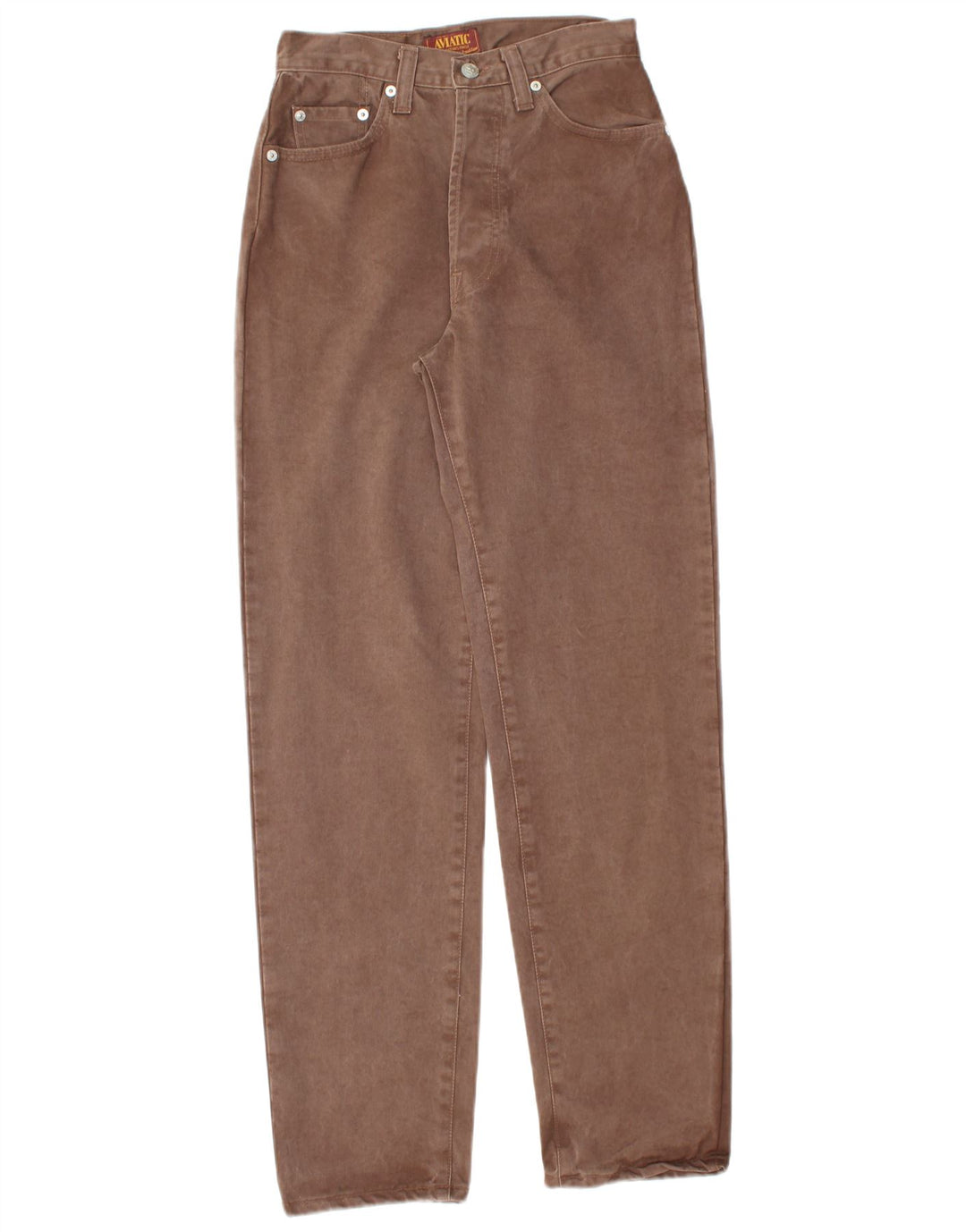 AVIATIC Γυναικείο Tapered Jeans W28 L31 Καφέ Βαμβακερό