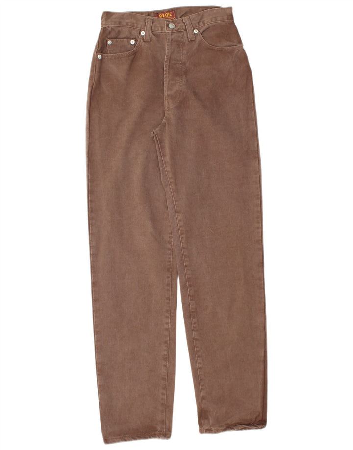 AVIATIC Γυναικείο Tapered Jeans W28 L31 Καφέ Βαμβακερό