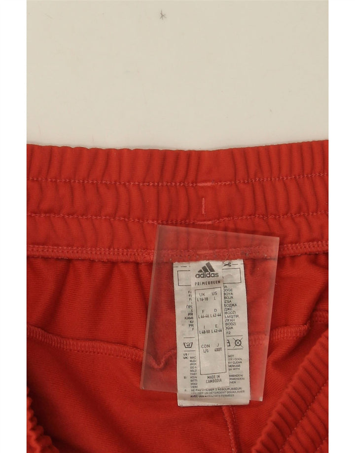Adidas Γυναικεία φόρμα παντελόνι UK 16/18 Μεγάλο κόκκινο πολυεστέρα