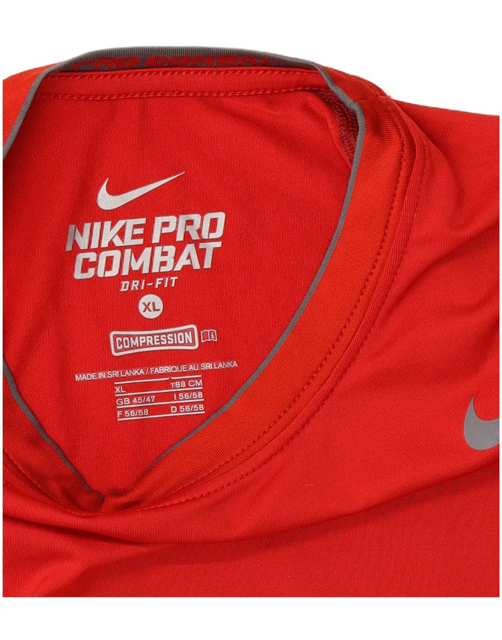 Ανδρικό T-shirt NIKE Dri Fit Top UK 45/47 XL Κόκκινο