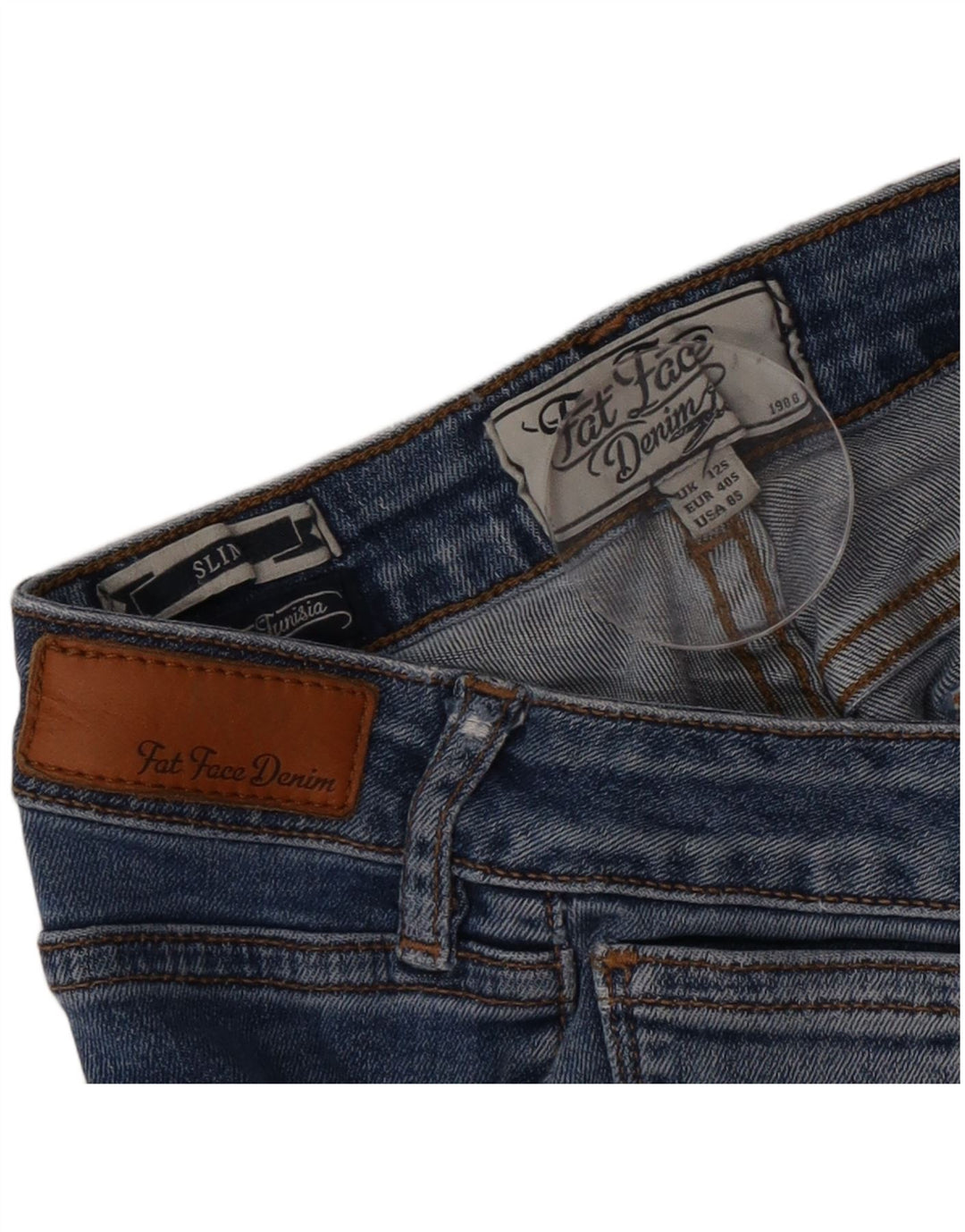Fat Face Γυναικείο Slim Jeans UK 12 Medium W32 L28 Blue Cotton