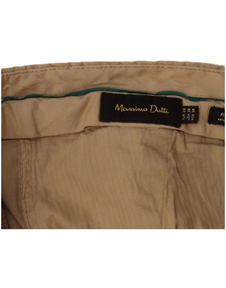 MASSIMO DUTTI Ανδρικό Slim παντελόνι Chino EU 48 XL W38 L34 Beige
