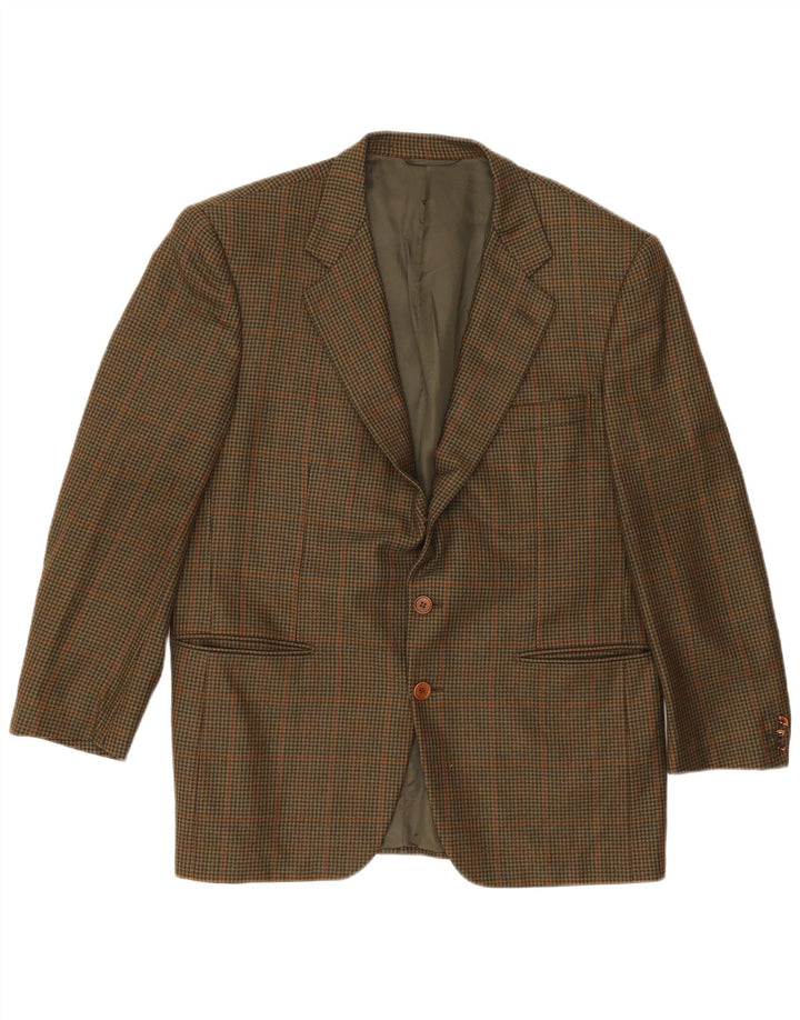 Galtrucco Ανδρικό μπουφάν Blazer IT 50 Large Khaki Houndstooth