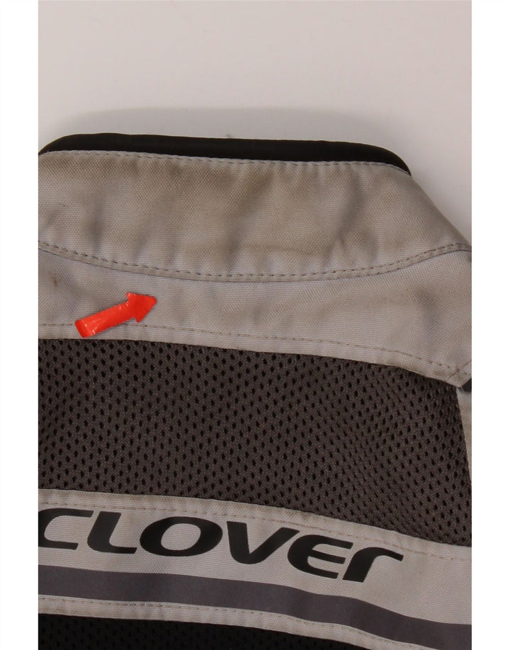 Clover Womens Graphic Racer Jacket UK 6 XS Πολύχρωμο Colourblock