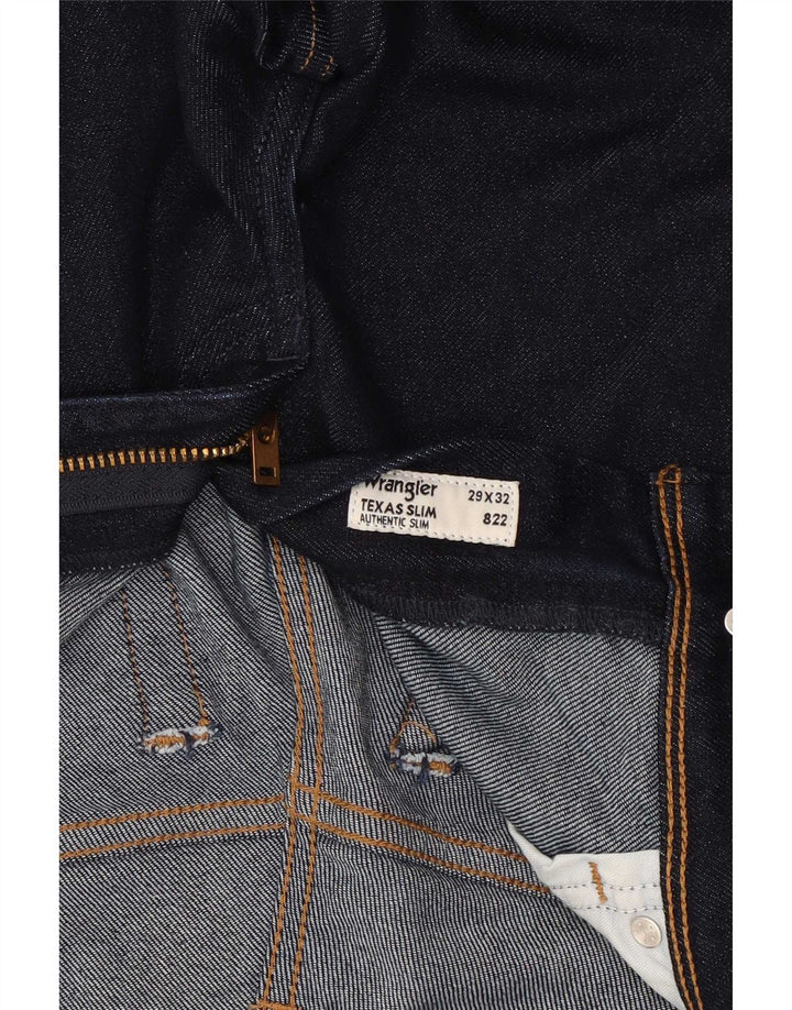 Wrangler Γυναικείο Texas Slim Jeans W29 L32 Navy Blue Cotton