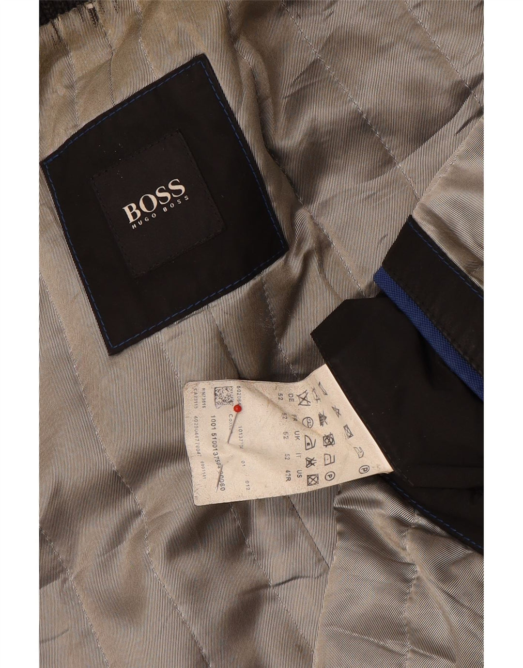 Ανδρικό πανωφόρι Hugo Boss EU 52 XL Γκρι μαλλί