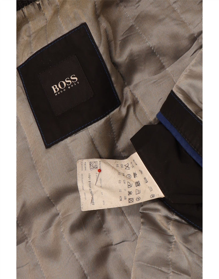 Ανδρικό πανωφόρι Hugo Boss EU 52 XL Γκρι μαλλί