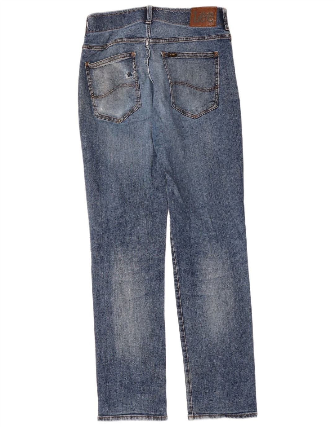 LEE Mens Straight Jeans W30 L32 Blue Cotton