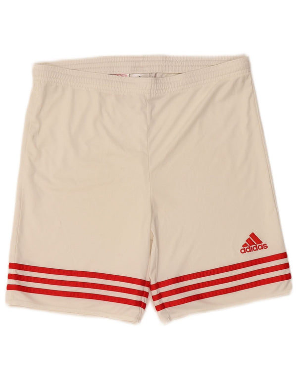 Αθλητικά σορτς ADIDAS για αγόρια Climalite 13-14 ετών XL Off White Polyester